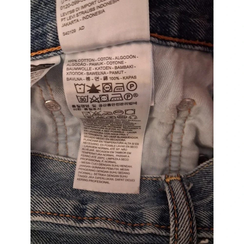 Levis 560 Comfort Fit Jeans Mens 40x34 Blue Denim Loose Tapered Leg Pants